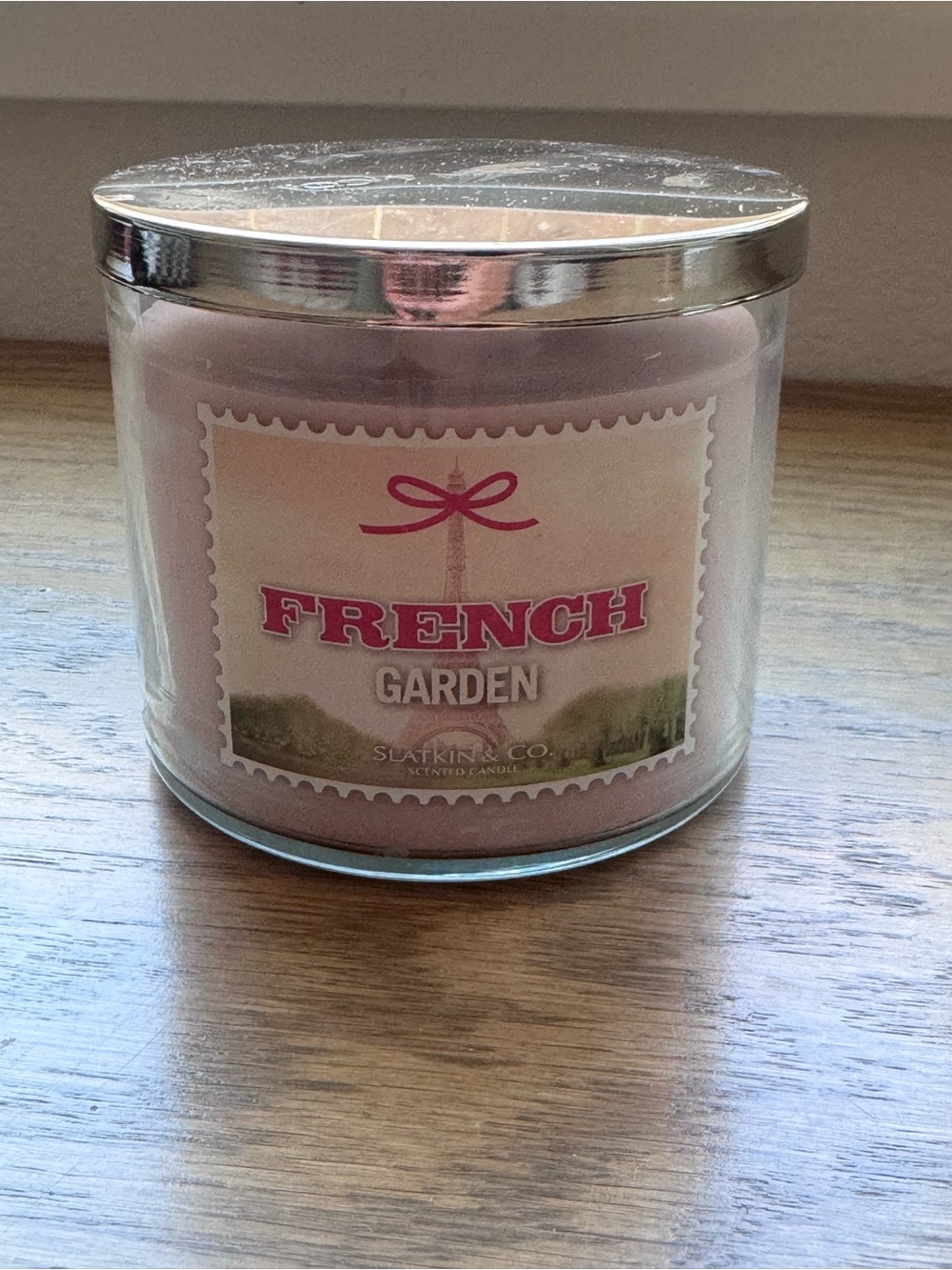 Vintage Bath & Body Works Slatkin & Co. "French Garden" 3-Wick Candle - Picture 4 of 4